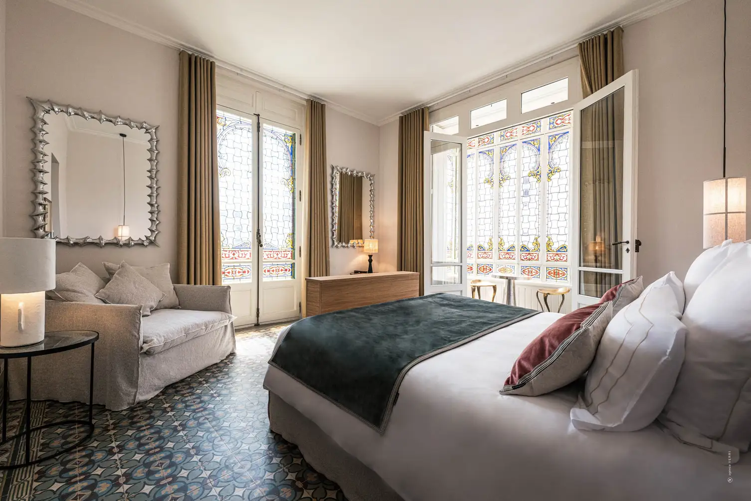 Chambres et suites de l'Hôtel Le Mosaïque Narbonne